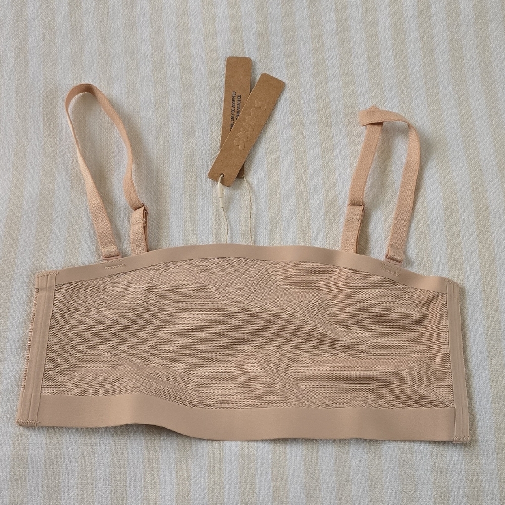 SKIMS Sheer Sculpt Bandeau Size:XXS Clay